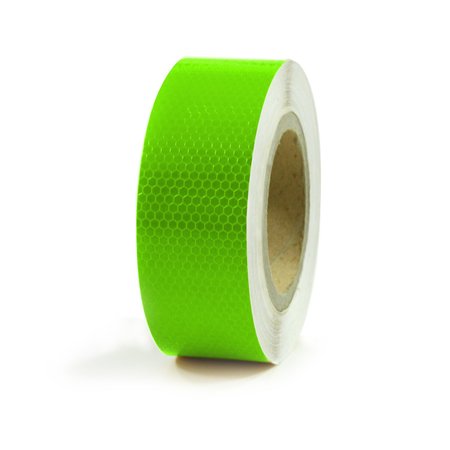 ABRAMS 2" in x 150' ft Trailer Truck Conspicuity DOT Class 2 Reflective Safety Tape - Green DOTC2/G-2x150